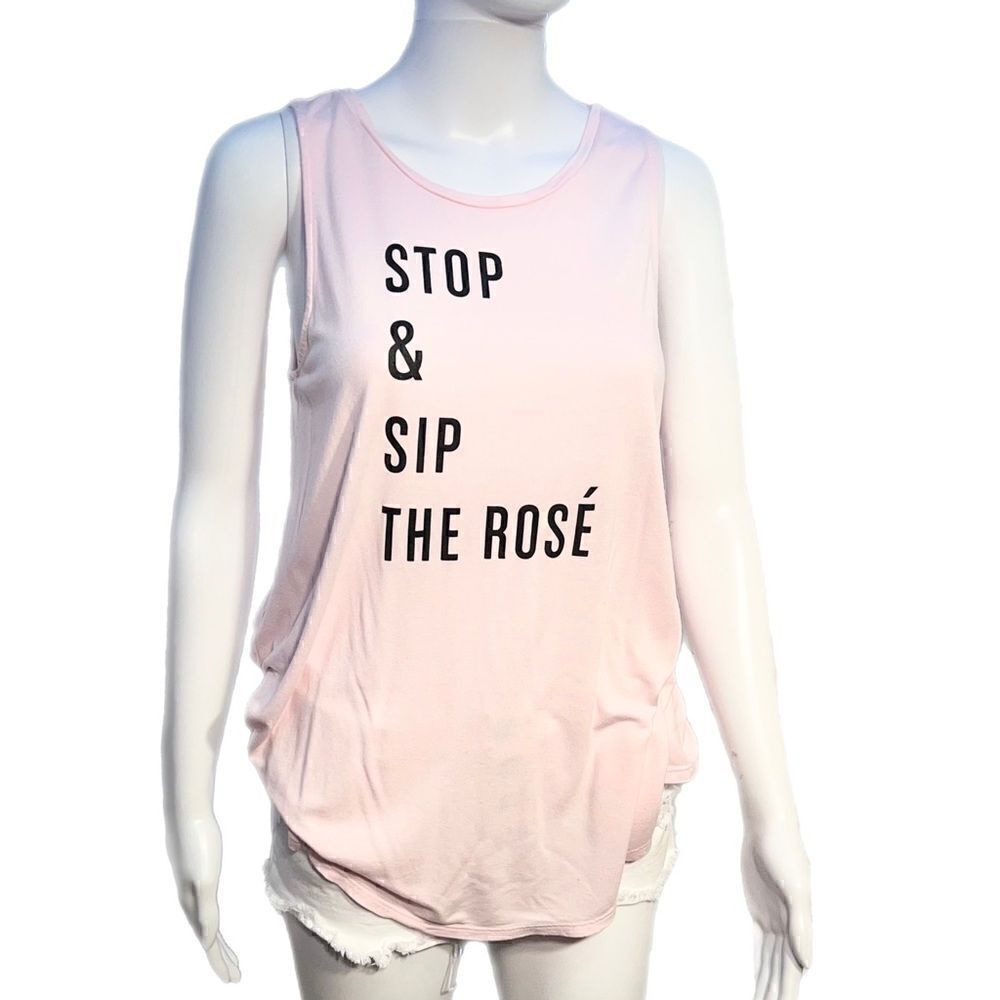 Old Navy Stop & Sip The Rosé Yoga Tank